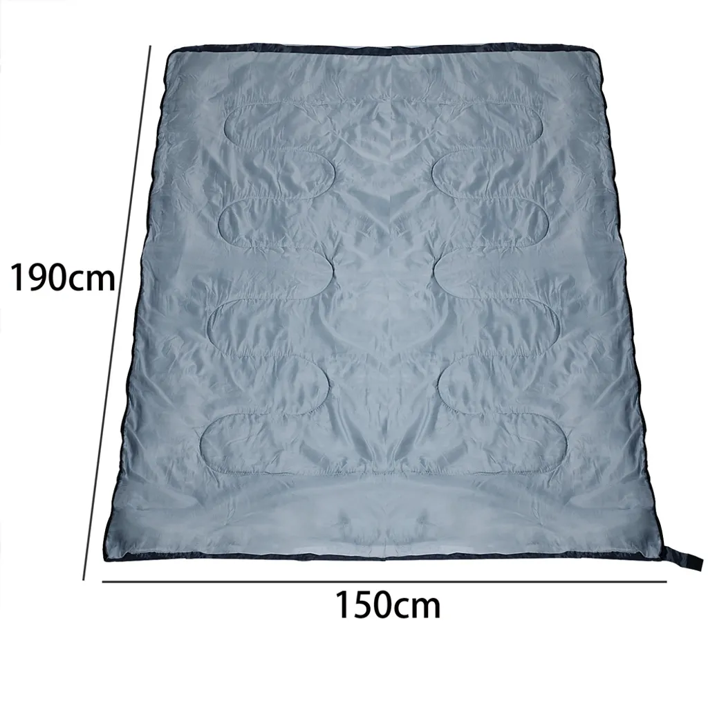 Monzana Schlafsack FRESHMAN Deckenschlafsack 190x75cm -6°C Sommerschlafsack Deckenschlafsack Campingschlafsack Wandern, Farbe:anthrazit – Bild 5