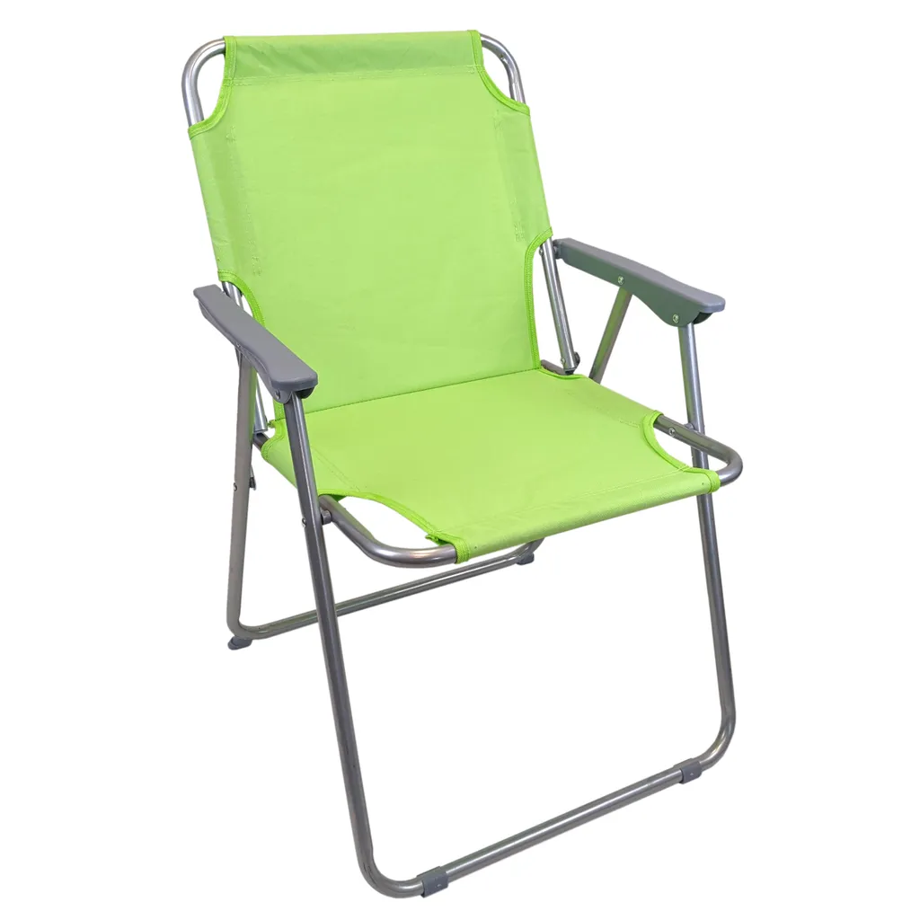 Wohaga Campingstuhl 'Texel' Mit Armlehnen, Klappbar - Grün