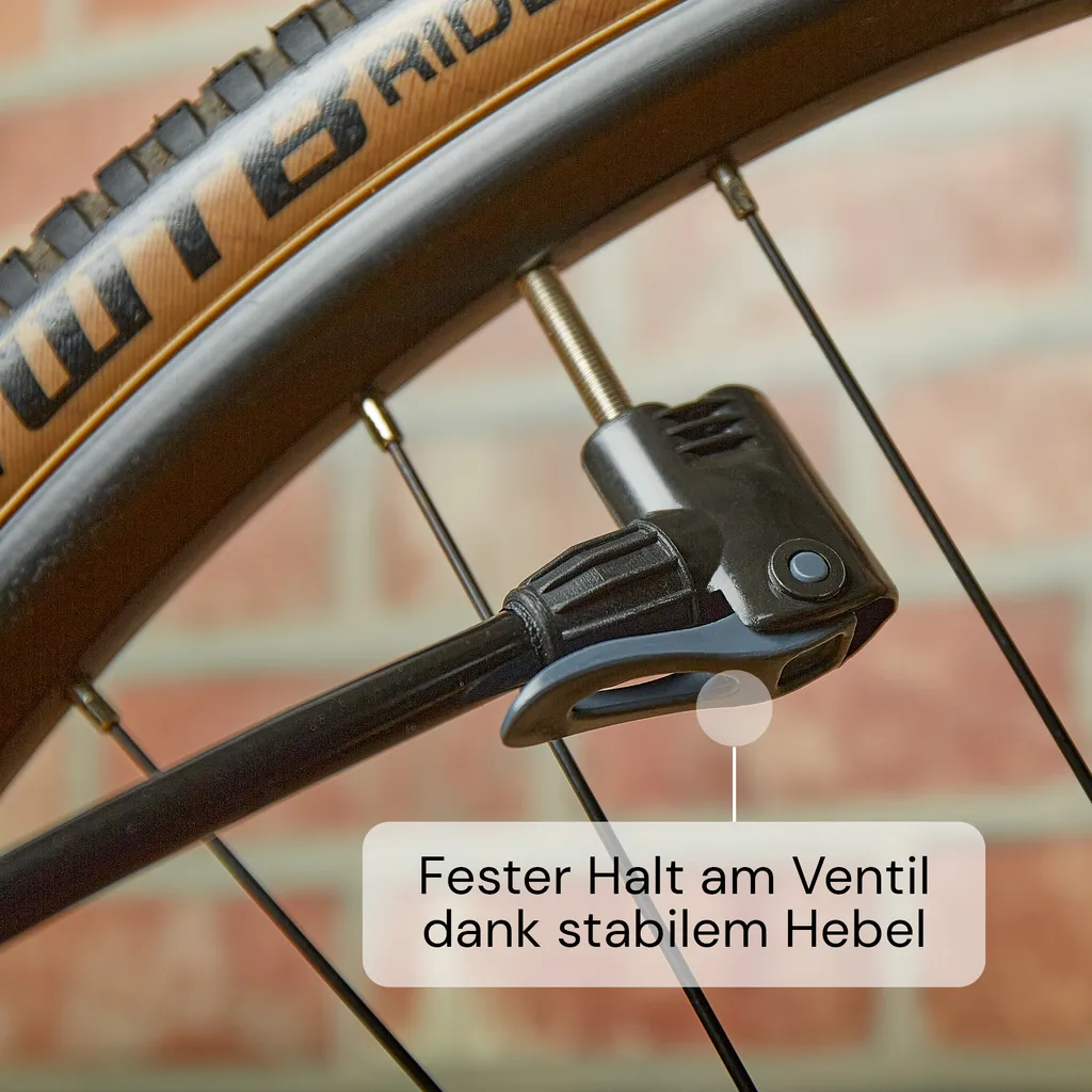 Fahrradpumpe Alle Ventile Sport Luftpumpe Standpumpe Manometer Standluftpumpe 9 Fahrradpumpe Alle Ventile Sport Luftpumpe Standpumpe Manometer Standluftpumpe – Bild 7