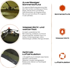 Where Tomorrow Pop Up Wurfzelt Für 3 Personen - 215 X 195 X 120 Cm - Grün 23 Where Tomorrow Pop Up Wurfzelt Für 3 Personen - 215 X 195 X 120 Cm - Grün -Campingbedarf Geschäft 06c7d08d4de87217d444e59427dde2d4