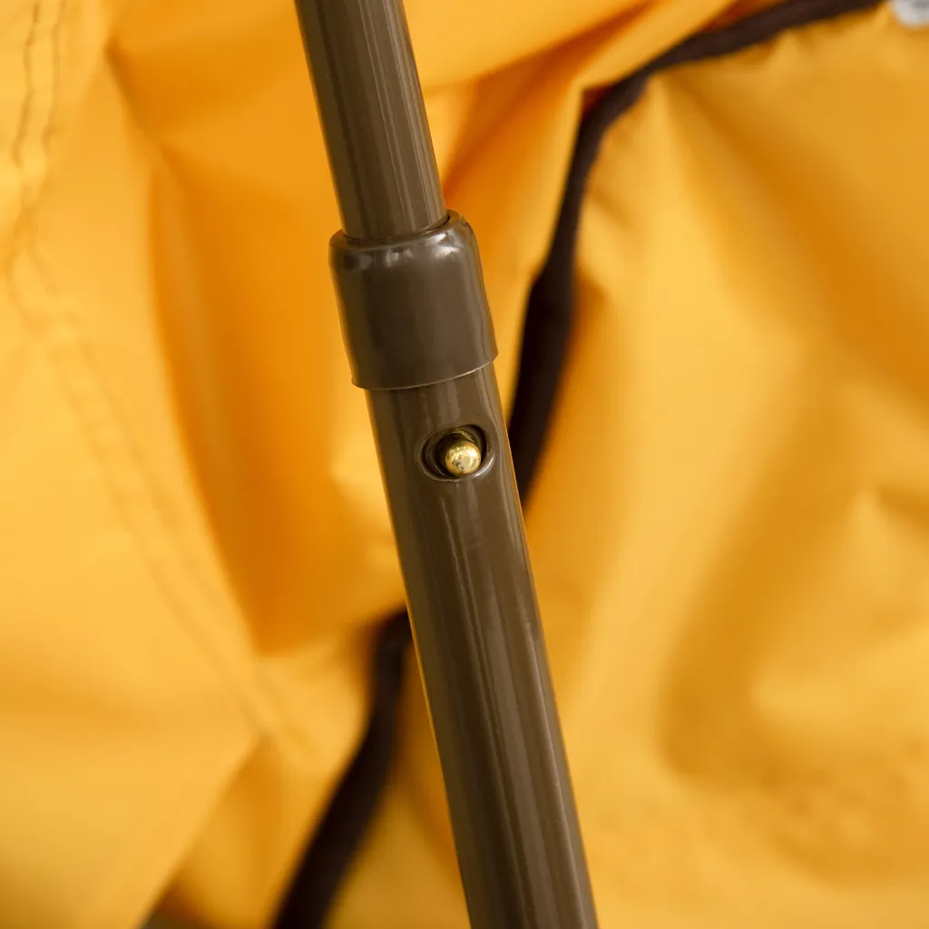 HOMCOM Moonchair Campingstühle Kinder Mondstuhl Faltbar Kinder-Klappsessel Klappbar In-& Outdoor Leicht Zu Tragen Für Kleinkind Mädchen Junge Stahl Gelb Ø50 X 49H Cm – Bild 8