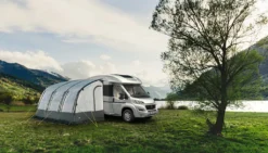Reisemobilzelt Vorzelt CASA AIR II, Aufblasbar, Grau, Inkl. Luftpumpe, Wohnmobil Vorzelt