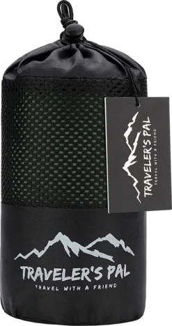 Traveler's Pal Hüttenschlafsack Aus 100% Baumwolle - Schlafsack Mit Reißverschluss An Seite Und Fußende - Leichter Und Dünner Inlett Sommerschlafsack Atmungsaktiv Und Hautfreundlich Patinagrün