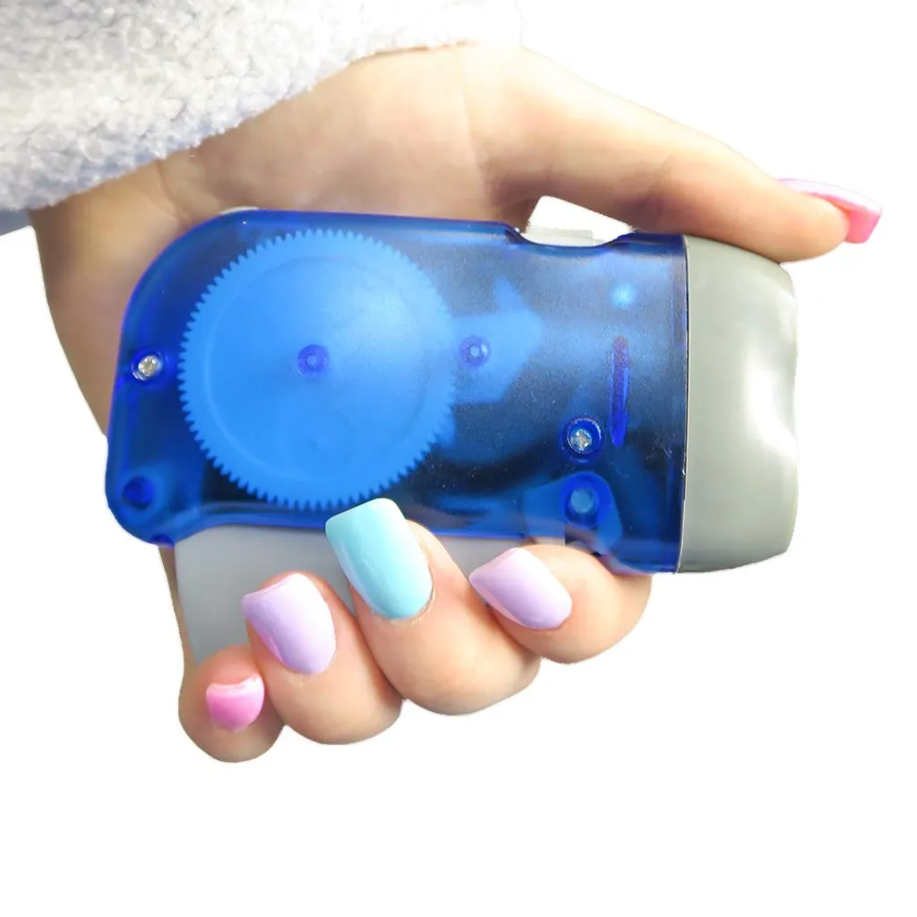 Hand Kurbel Taschenlampe, Keine Batterie-LED Helles Licht-Set/4: – Bild 5