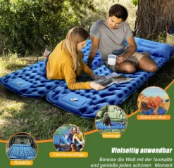 Freetoo Isomatte, Isomatte Ultraleicht, Isomatte Outdoor, Dicke Isomatten Camping Ultraleicht Mit Kissen Isomatte Selbstaufblare Schlafmatte, Wasserdichte & Faltbare -Campingbedarf Geschäft 0e49a8aae9c26ca6ecf905903cc4a197