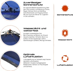 Where Tomorrow Pop Up Wurfzelt Für 3 Personen - 215 X 195 X 120 Cm - Blau 31 Where Tomorrow Pop Up Wurfzelt Für 3 Personen - 215 X 195 X 120 Cm - Blau -Campingbedarf Geschäft 0f27c203d02428734c7ea358d780c53f