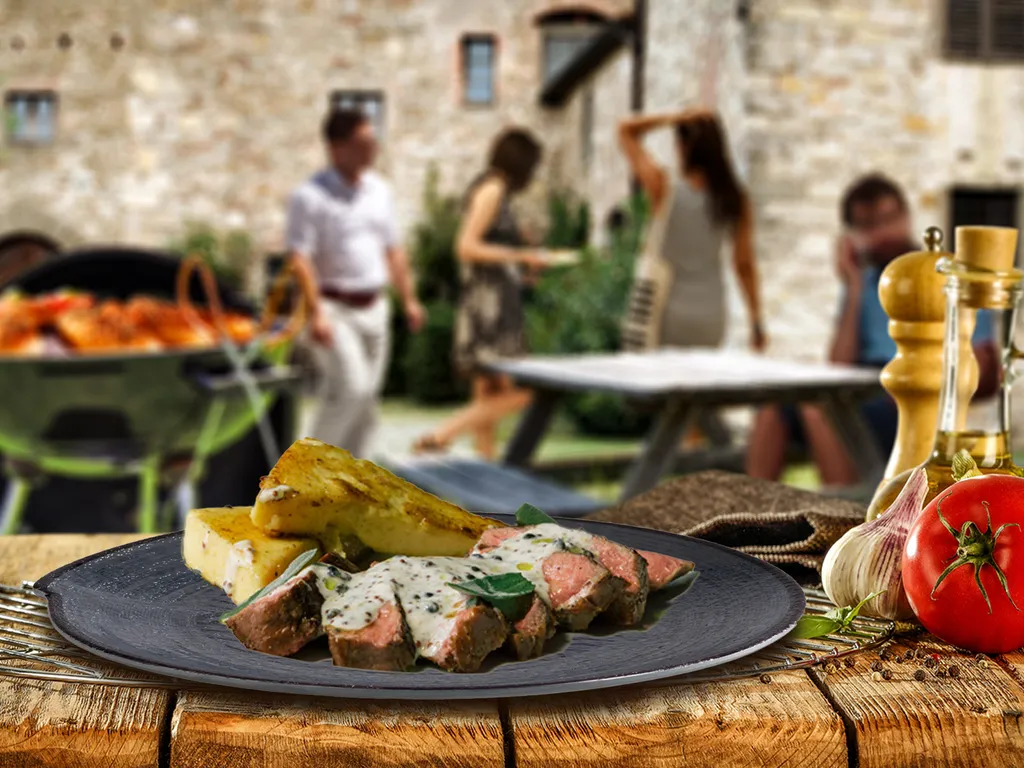 APS Campinggeschirr, Melamin Geschirrset, Picknickgeschirr Für Wohnmobil, Boot – Bild 9