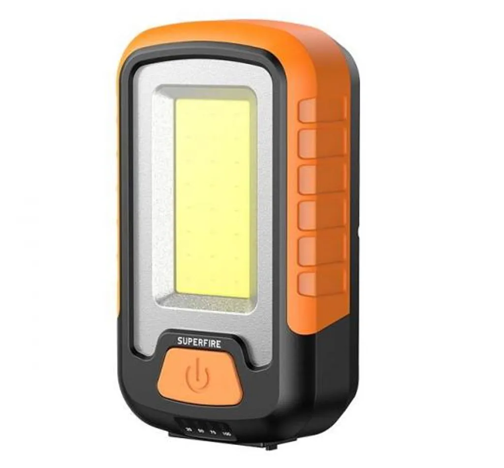 Superfire G21, LED Werkstatt-Taschenlampe, 650lm, USB