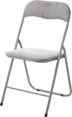 Klappstuhl Campingstuhl Gartenstuhl Faltstuhl Klappbar Grau 80x44x48cm Y600