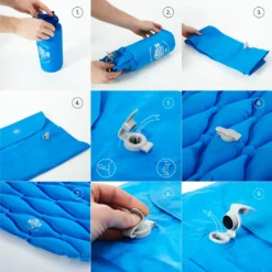 Lumaland Outdoor Campingmatte Isomatte Schlafmatte Aufblasbare Luftmatratze Fürs Zelt 188 X 60 X 6 Cm Hellgrau -Campingbedarf Geschäft 14c1c2e8f3b6ac03185044fe7e2059ec