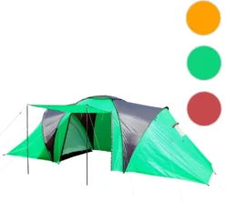 Campingzelt Laagri, 6-Mann Zelt Kuppelzelt Igluzelt Festival-Zelt, 6 Personen Grün -Campingbedarf Geschäft 17afed8bdb7c11c5849f7eeb6e73151d