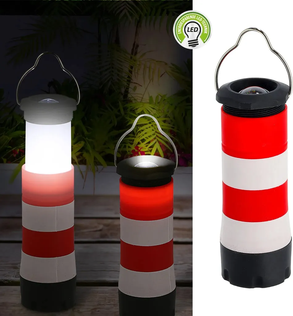 3in1 Taschenlampe Leuchtturm Multifunktionslampe Tischlampe Hängelampe Lampe Ausziehbar Zoomfunktion
