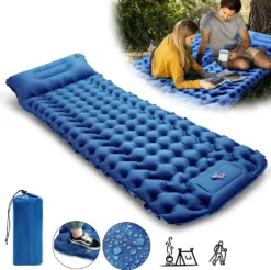 Freetoo Isomatte, Isomatte Ultraleicht, Isomatte Outdoor, Dicke Isomatten Camping Ultraleicht Mit Kissen Isomatte Selbstaufblare Schlafmatte, Wasserdichte & Faltbare