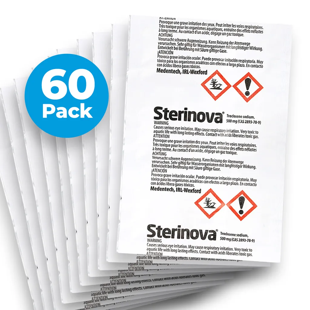 JB White Puritabs Sterinova 60x Wasser Rudergerät Tabletten Gegen Algen, Extra Konzentriert, Chlortabletten ZB Geeignet Für WaterRower, SportPlus, Skandika Wasserrudergerät (10 X 6) – Bild 3