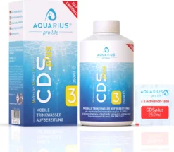 AQUARIUS Pro Life ® - CDSplus 250 Ml - Patentierte Chlordioxid Lösung I CDL Tropfen I Chlorine Dioxide Solution I Auf Wunsch Aktivierbar I Das Original