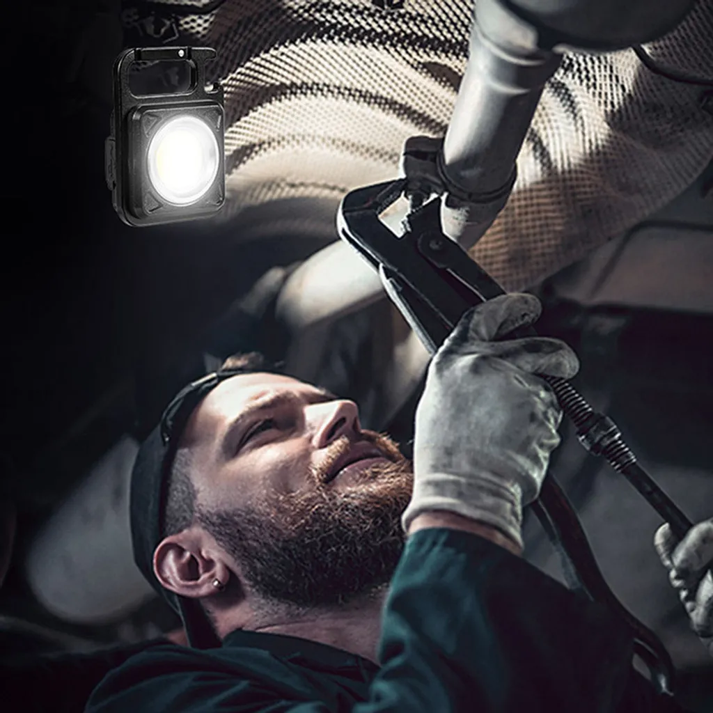 Mini 3 Modi USB-Lampe LED-Taschenlampe Arbeit Lichter Tragbare Tasche Schlüsselanhänger Licht(grün ) – Bild 6