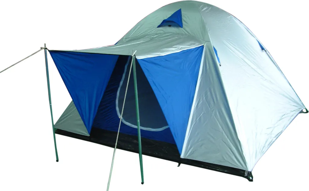 Iglu Zelt - 3 Personen - 210 X 210 X 130cm - Anthrazit/Blau – Bild 7