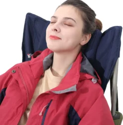 SONGMICS Campingstuhl, Klappstuhl, Outdoor-Stuhl Mit Armlehnen, Kopfstütze Und Getränkehaltern, Stabiles Gestell, Bis 150 Kg Belastbar, Dunkelblau GCB09IN -Campingbedarf Geschäft 2172784ec76a57d5fb923907a1d102a5