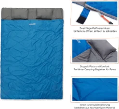 Where Tomorrow Komfortabler Doppel-Schlafsack -Campingbedarf Geschäft 2447185e4f7b6aad1f099389f7217e93