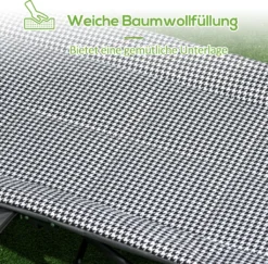 Outsunny Feldbett Campingbett, Campingliege Mit Tasche, Klappbett Mit Becherhalter, Für Schwimmbad, Balkon, Bis 120 Kg, Schwarz, 68 X 186 X 48cm -Campingbedarf Geschäft 24bc168ff5f4a77c2c2ff8b6e80c2949