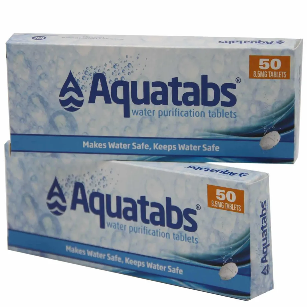Wasserreinigungstabletten AQUATABS (2 X 50 Stück)