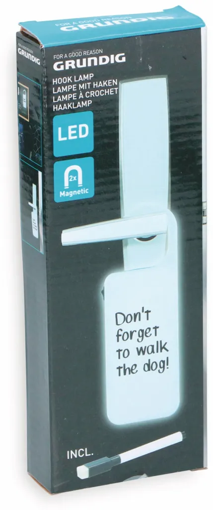 Grundig Hakenleuchte - Mit Beleuchtung - 2 Magnete - Schwarz – Bild 8