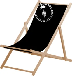 Afri Cola Liegestuhl Stuhl Aus Holz Gartenliege Klappstuhl Schwarz