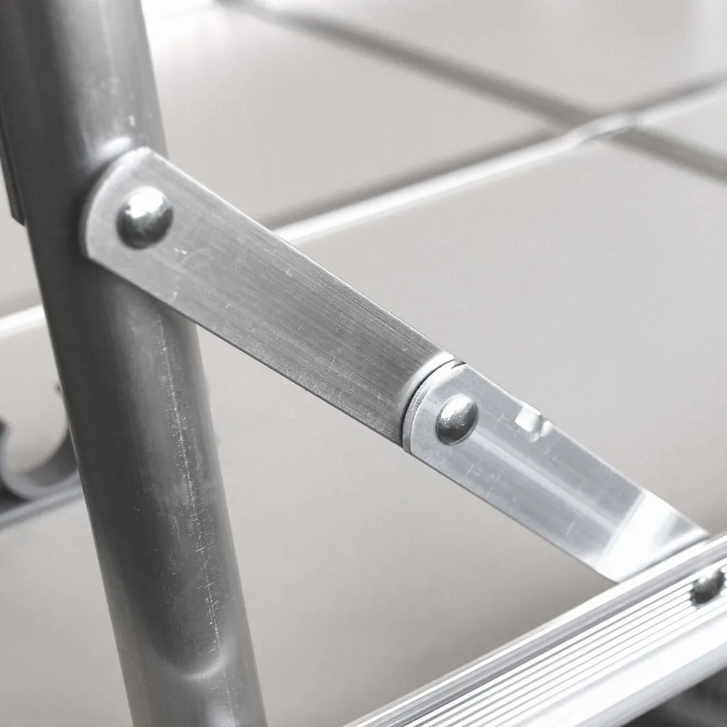 Camp Active Campingtisch - Klappar - Leicht - Höhenverstellbar Von 25 Bis 59CM - Tischplatte 75 X 55 CM - Aluminium/MDF - Weiß – Bild 15