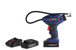 WOLFGANG Druckluft Kompressor Mini 18 V, Elektrische Akku Luftpumpe, 7,5 Bar / 100 Psi, 1300 MAh Li-Ion Akku, Für Auto, Fahrrad, Motorrad, Luftmatratze & Bälle