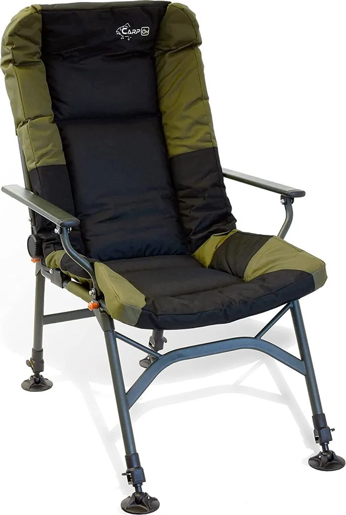 CarpOn Angelstuhl Campingstuhl Für Karpfenangeln Zusammenfaltbar