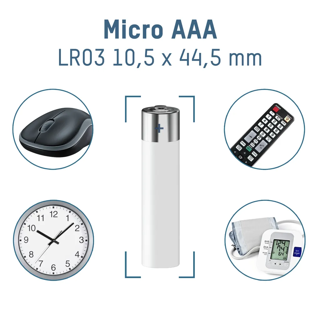 Ansmann Hycell Mini LED Taschenlampe Zoombar Und Fokussierbar Inkl. AAA Batterien + 40 AAA Batterien Gratis – Bild 4