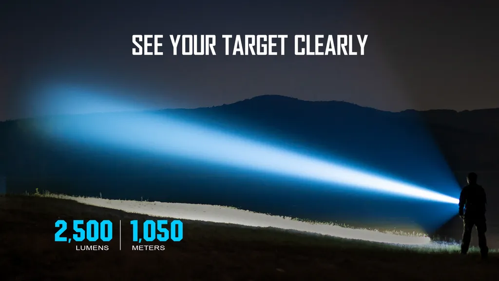 OLIGHT JAVELOT PRO 2 Leistungsstarke LED Taschenlampe Mit 2500 Lumen Und 1050 Meter Leuchtweite USB Aufladbar MCC3 Magnetisches Ladeskabel – Bild 9