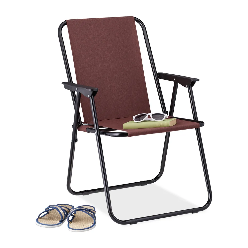 Relaxdays Klappstuhl Camping Mit Sitzverstärkung