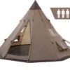 CampFeuer Tipi Zelt Spirit Für 4 Personen | Braun | 3000 Mm Wassersäule