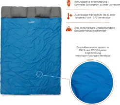 Where Tomorrow Komfortabler Doppel-Schlafsack -Campingbedarf Geschäft 3321fb6e965e2acc3f92b61d31b6730a