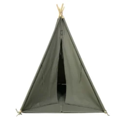 SUNNY Alba Tipizelt Für Kinder In Grau | Indienner / Tipi / Wigwam Zelt Mit Boden Für Kinderzimmer | Spielzelt Aus Baumwolle 120x120 Cm -Campingbedarf Geschäft 33b8f470e1fbb736b2039796d9e92abe