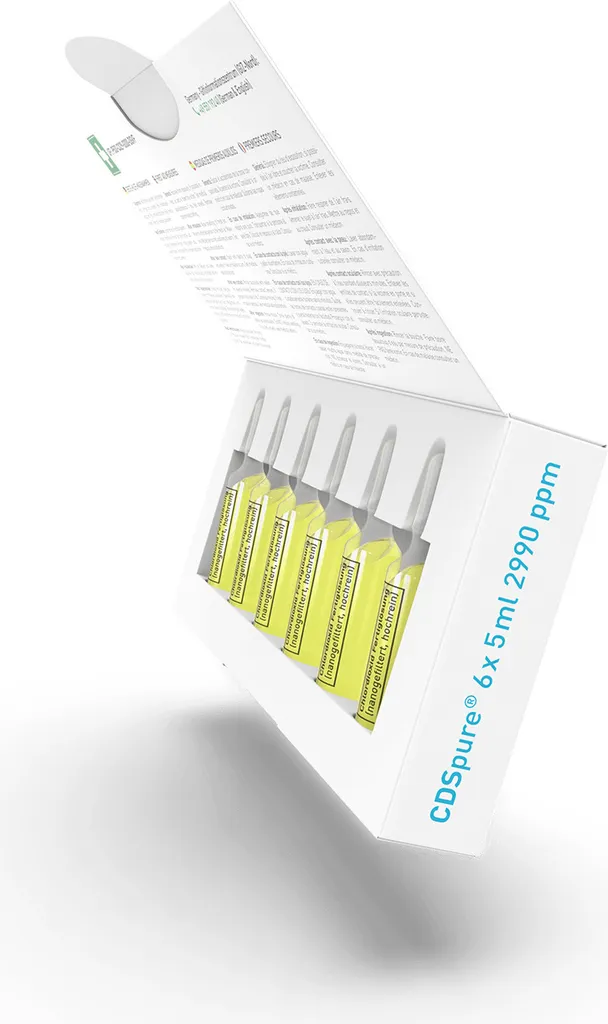 AQUARIUS Pro Life ® - CDSpure 6x5ml I Nanogefiltert & Hochrein I Chlordioxid-Fertiglösung (0,299%) In Klarglas Ampullen I 5 Jahre Ungekühlt Haltbar I 2990ppm I CDL Tropfen I Premium CDS I Das Original – Bild 4