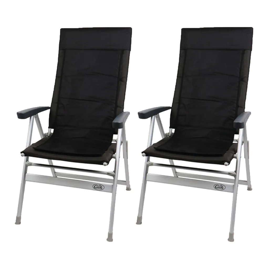 2 Stück Outchair Beheizbare Stuhlauflage, Universal, 120x42cm, Akku + Ladegerät, Heizmatte Camping Outdoor