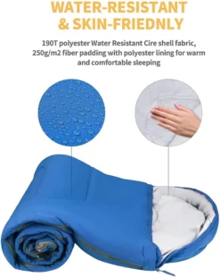 Outdoor-Schlafsack - 210 Cm Schlafsack, 5°C, Kompakter Outdoor-Schlafsack Für Camping, Wandern Und Bergsteigen -Campingbedarf Geschäft 3b67a8a3904c7ef55f05f99610cfe7e4