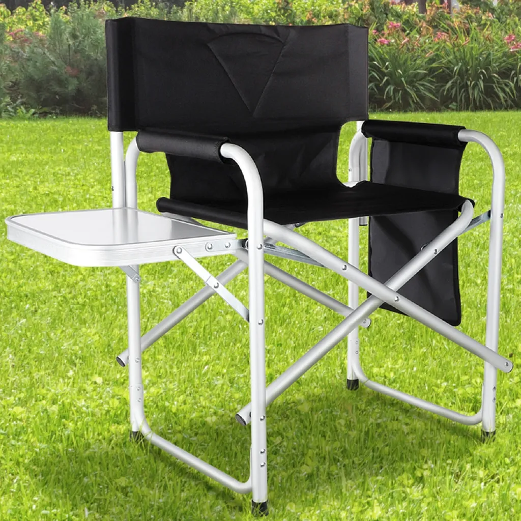 Regiestuhl Mit Tisch Und Tasche - 47x57x79cm - Aluminium-Polyester - Max 120kg – Bild 4