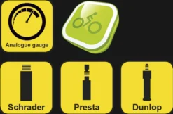 Fahrradpumpe Mit Manometer - Luftpumpe Für Alle Ventile - Standpumpe Für Dunlop-Ventil - Presta-Ventil Und Auto-Ventil - Schwarz -Campingbedarf Geschäft 3cbc8155f4a3347531e45845aacf32c0