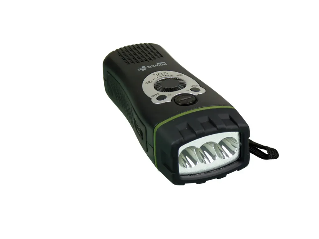 PowerPlus Wolf - Dynamo USB Taschenlampe Und FM Radio – Bild 4