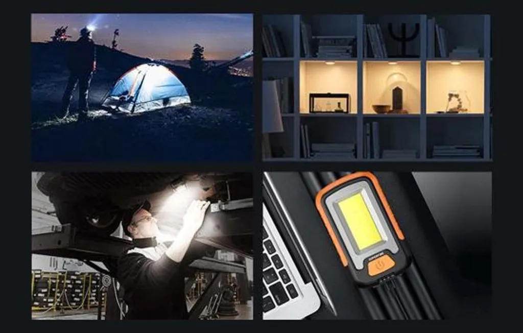 Superfire G21, LED Werkstatt-Taschenlampe, 650lm, USB – Bild 3