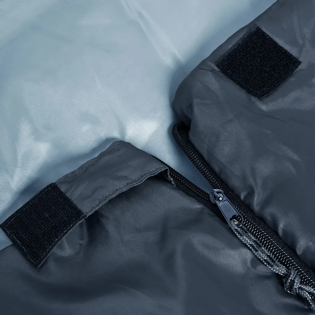 Monzana Schlafsack FRESHMAN Deckenschlafsack 190x75cm -6°C Sommerschlafsack Deckenschlafsack Campingschlafsack Wandern, Farbe:anthrazit – Bild 6