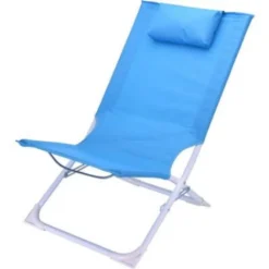 Strandstuhl Mit Kopfpolster - Hellblau - Klappbar -Campingbedarf Geschäft 42181e88b0785e105d67aa59f0eff813