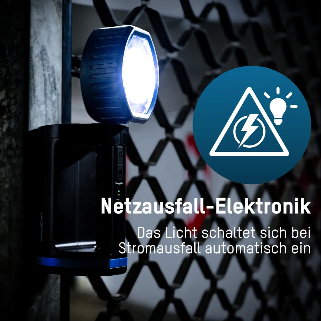 ANSMANN Akku LED Handscheinwerfer Aufladbar - Mit 3 Modi (100%, 30%, Blinken) – Bild 2