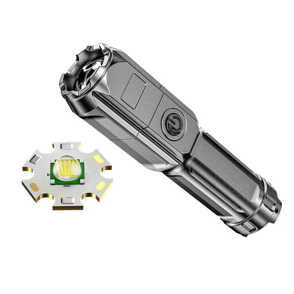 3-Modi Taschenlampe LED Leuchtweite Militär Taktische USB Zoom-Taschenlampe Licht Leistungsstarke Taktische Taschenlampe – Bild 2