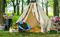 KAHOO Campingstuhl Tragbarer Moon Chair, Campingstuhl Mit Tragetasche, Gepolsterter Sitz, Blau -Campingbedarf Geschäft 44302d1572115a2cbd23d77a59d932ca