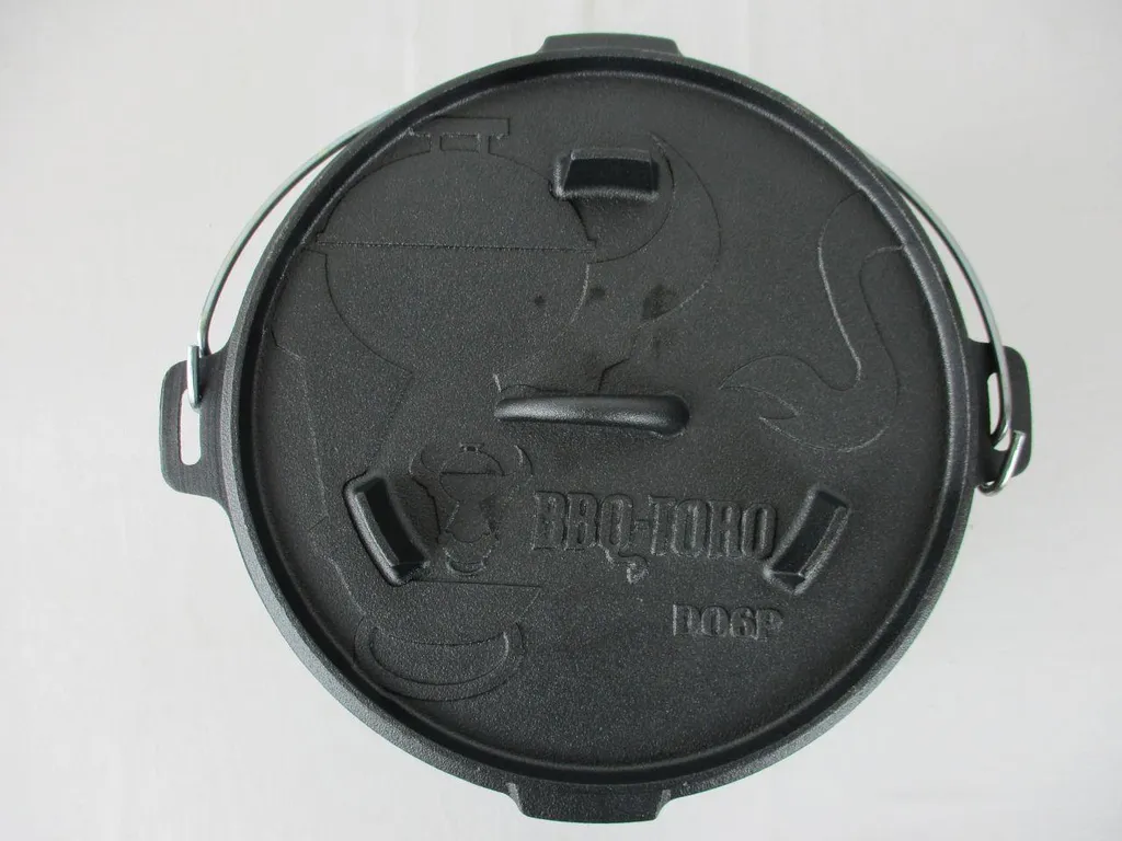 BBQ-Toro Dutch Oven DO6P, 7,3 L Premium Gusseisen Kochtopf, Gusstopf – Bild 9