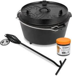 Petromax Feuertopf Dutch Oven Set Pflegepaste Deckelheber FT6 Mit Füßen -Campingbedarf Geschäft 4f0a65c573a0c4c8da73cc0e361a8ab1